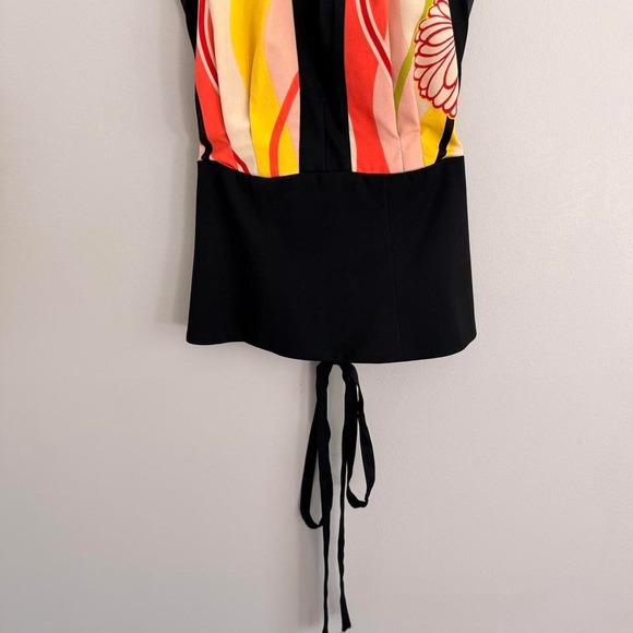 MULTICOLOR TRINA TURK HALTER NECK AND ASYMMETRICAL MIDI SKIRT SET - Picture 3 of 8